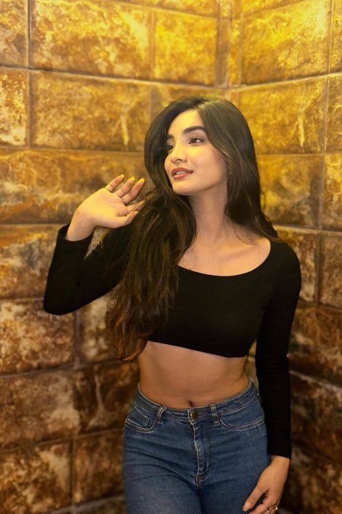 Black Hair Escort Model